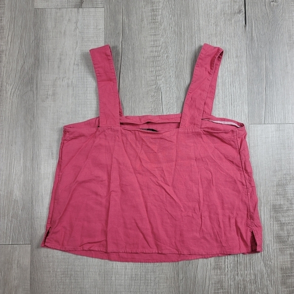 Banana Republic Linen-Rayon Tank Camp Pink - Picture 3 of 7
